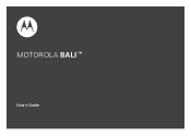 Motorola MOTOROLA BALI User Guide