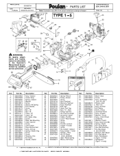 Poulan 2250 Parts Diagram