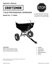 Craftsman 24594 Operation Manual