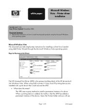 HP Color LaserJet 2550 HP LaserJet Products - Installing the Product in Microsoft Windows Vista