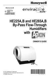 Honeywell HE225H8908 Owners Guide