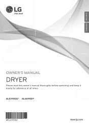 LG DLGX9001V Owners Manual - English Spanish