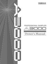 Yamaha A3000 Owner's Manual