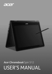 Acer Chromebook Spin 512 R851TN User Manual