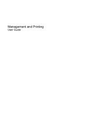 HP 6710b Management and Printing User Guide - Windows XP and Windows Vista