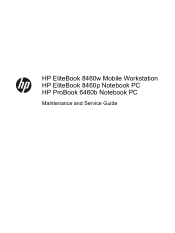 HP EliteBook 8460p Service Guide