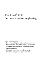 Lenovo ThinkPad R60e (Dutch) Service and Troubleshooting Guide