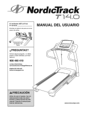 NordicTrack T 14.0 Treadmill Spanish Manual