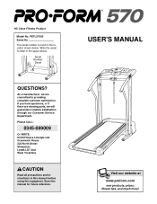 ProForm 570 Treadmill Uk Manual