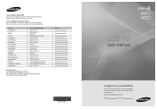 Samsung LN32B460 User Manual