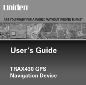 Uniden TRAX430 English Owners Manual