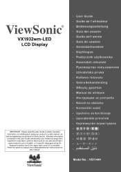 ViewSonic VX1932WM-LED VX1932wm-LED User Guide (English)