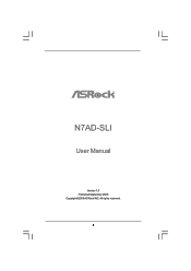 ASRock N7AD-SLI User Manual