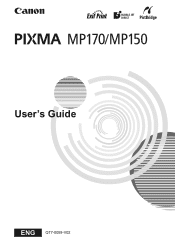 Canon PIXMA MP170 MP170 User's Guide
