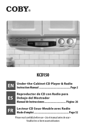 Coby KCD150 User Manual