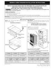 Electrolux E30WD75GSS Installation Instructions