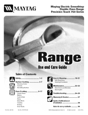 Maytag MER6775BAF Use and Care Manual