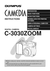 Olympus C3030 Instruction Manual