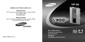 Samsung YP-35H User Manual (user Manual) (ver.1.0) (English)