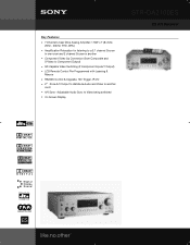 Sony STR-DA2100ES Marketing Specifications