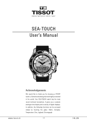 Tissot SEA-TOUCH User Manual