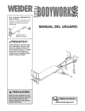 Weider Total Body Works 5000 Bench Spanish Manual