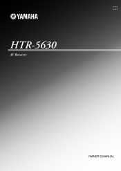 Yamaha HTR-5630 Owner's Manual