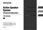AIWA TS-W150 Operating Instructions
