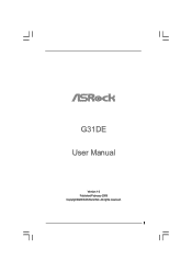 ASRock G31DE User Manual