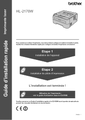 Brother International 2170W Installation Guide - French