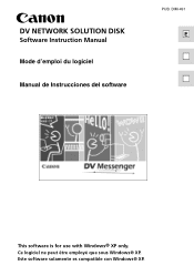 Canon ZR65MC DV Network Software Ver.1 Software Instruction Manual