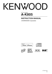 Kenwood A-K805 Operation Manual