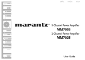 Marantz MM7025 MM7055 User Manual - English