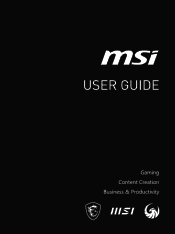 MSI Sword 16 HX User Manual
