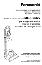 Panasonic MC-UG327 MC-UG327 Owner's Manual (Multi Language)