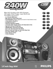 Philips FWC550 Leaflet
