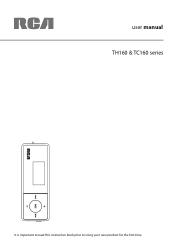 RCA TH1602 User Manual - TH1602
