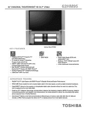 Toshiba 62HM95 Printable Spec Sheet