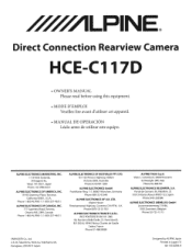 Alpine HCE-C117D Owners Manual