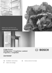 Bosch B36IT800NP Installation Instructions