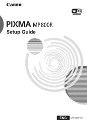 Canon PIXMA MP800R Setup Guide