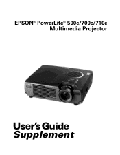 Epson PowerLite700c User Manual