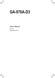 Gigabyte GA-970A-D3 Manual