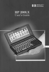 HP 200Lx HP 200LX Palmtop - (English) User's Guide