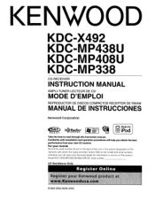 Kenwood KDC MP438U Instruction Manual