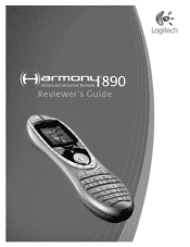 Logitech 966193-0403 Harmony 890 User Guide