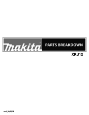 Makita XRU12Z XRU12 Parts Breakdown