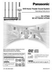 Panasonic SAHT900 SAHT690 User Guide
