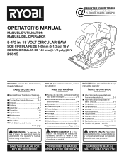 Ryobi P825 Operation Manual 1