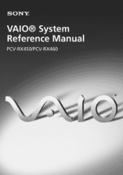 Sony PCV-RX450 System Reference Manual